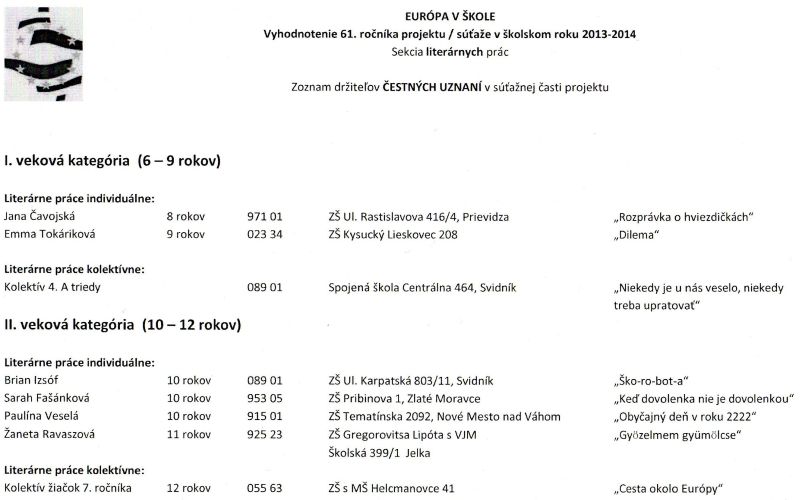 Výsledok