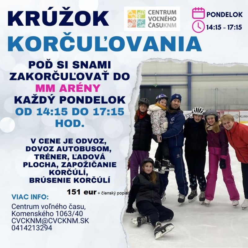 plagát korčuľovanie