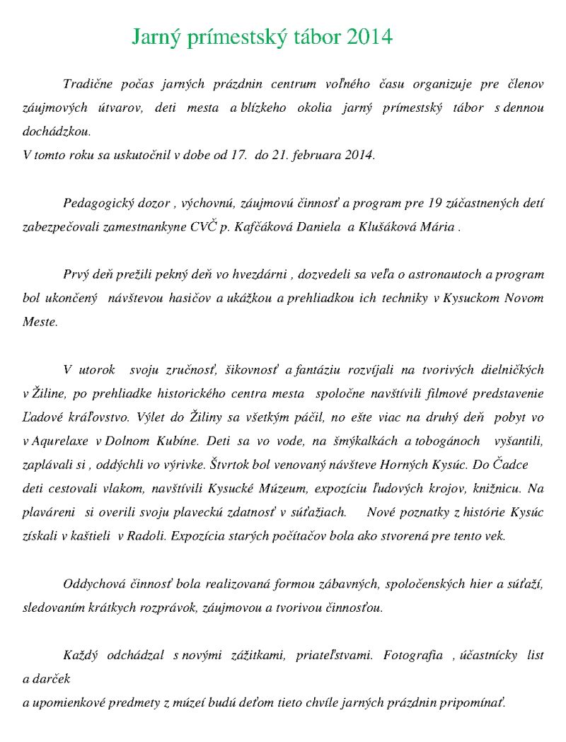 Vyhodnotenie